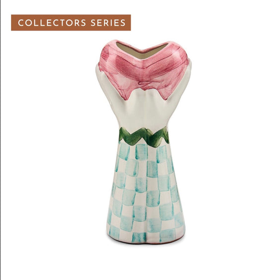 Treasured Accents Decorative Vase Collectors Series: Vase Edition - Heart & Hand Vase