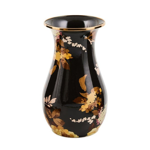 Treasured Accents Mackenzie-Childs  Wild Rose Brown Tall Vase