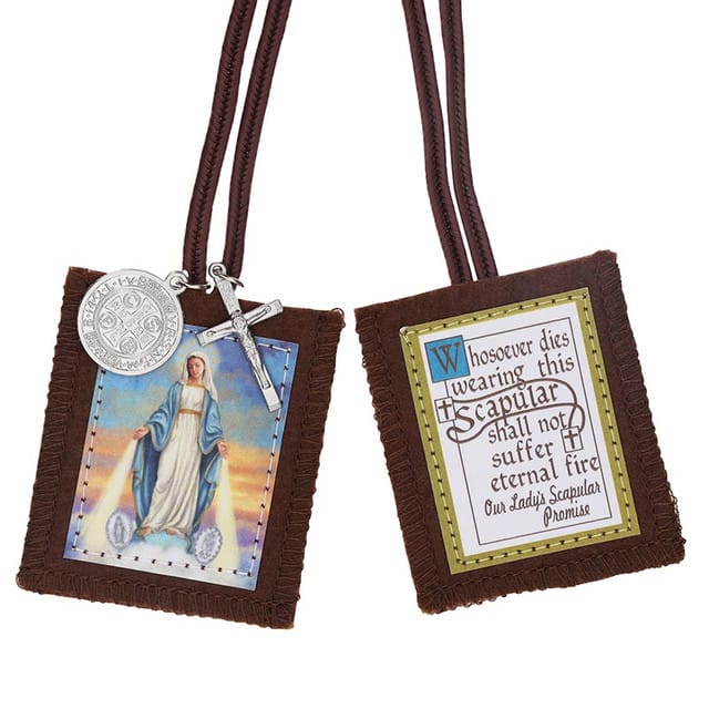 Treasured Accents Michael Adams Brown Scapular - Our Lady of Grace