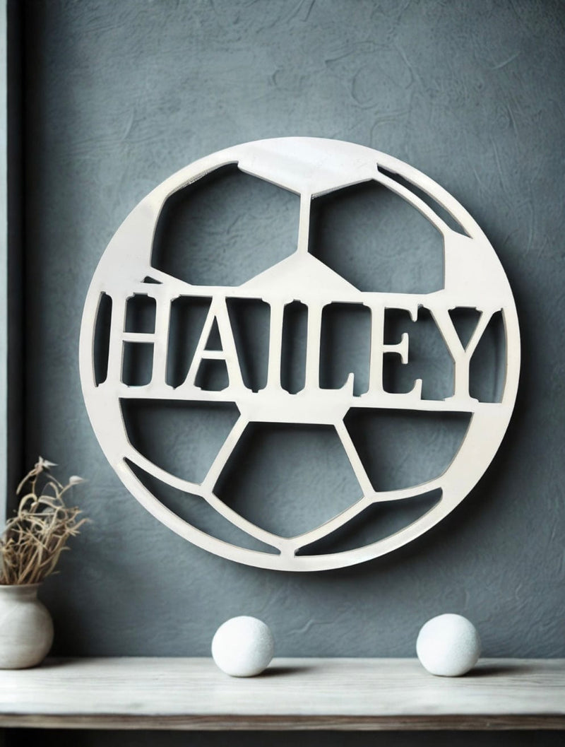 Treasured Accents Personalized Soccer Ball Name Plaque