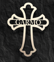 Treasured Accents Religious Items Custom Name Wooden Cross