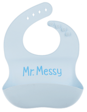 Treasured Accents Silicone Bib - Blue