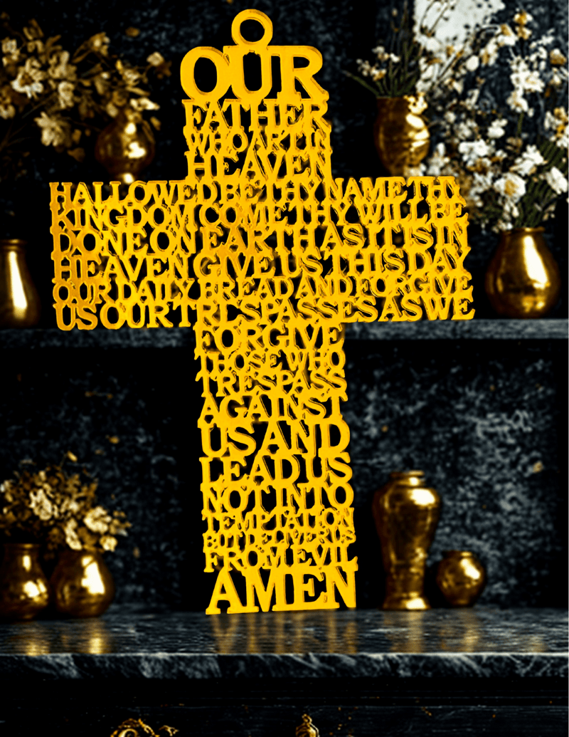 Treasured Accents The Lord’s Prayer Cross – Our Father