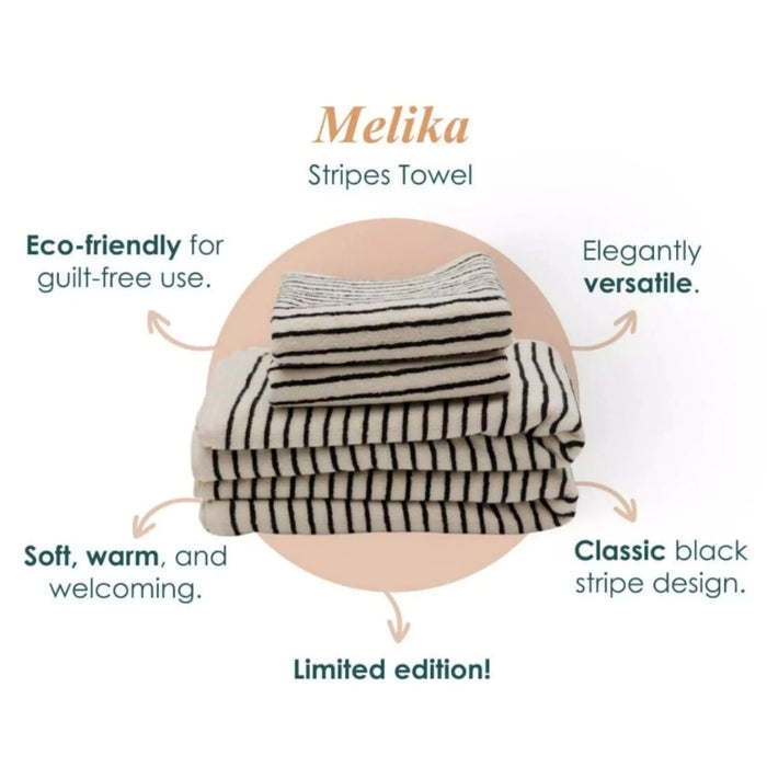 Melika Turkish Cotton Striped Terry Towel