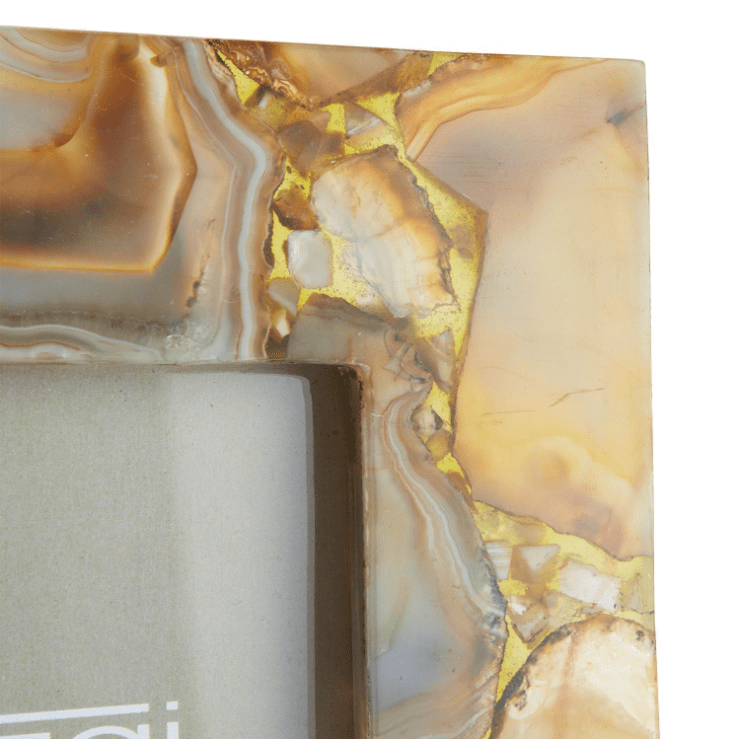 Two's Company Set of 2 Amber Agate Frames - FINAL SALE