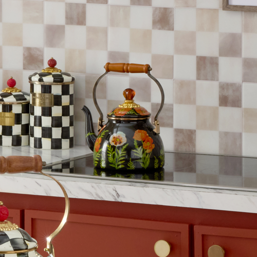 Mackenzie-Childs Collective Series 2025 - Poppy 2 Quart Tea Kettle