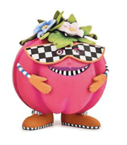 Quirks! Halloween, Seasonal Decor Patience Brewster Mini Pumpkin MASQUERADE