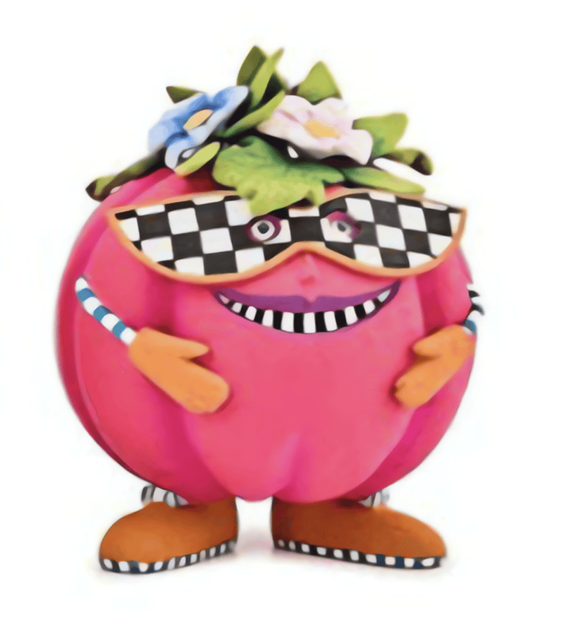 Quirks! Halloween, Seasonal Decor Patience Brewster Mini Pumpkin MASQUERADE