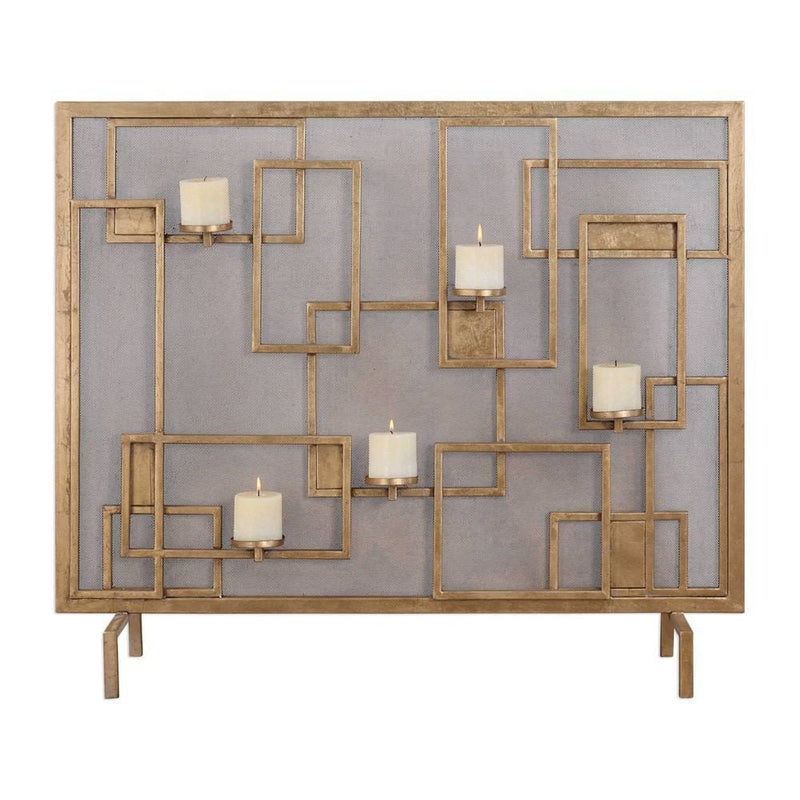 Uttermost Mara Fireplace Screen Candleholder
