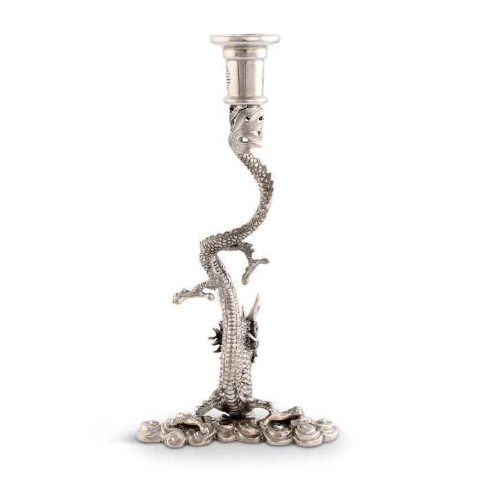 Dragon Pewter Candlestick