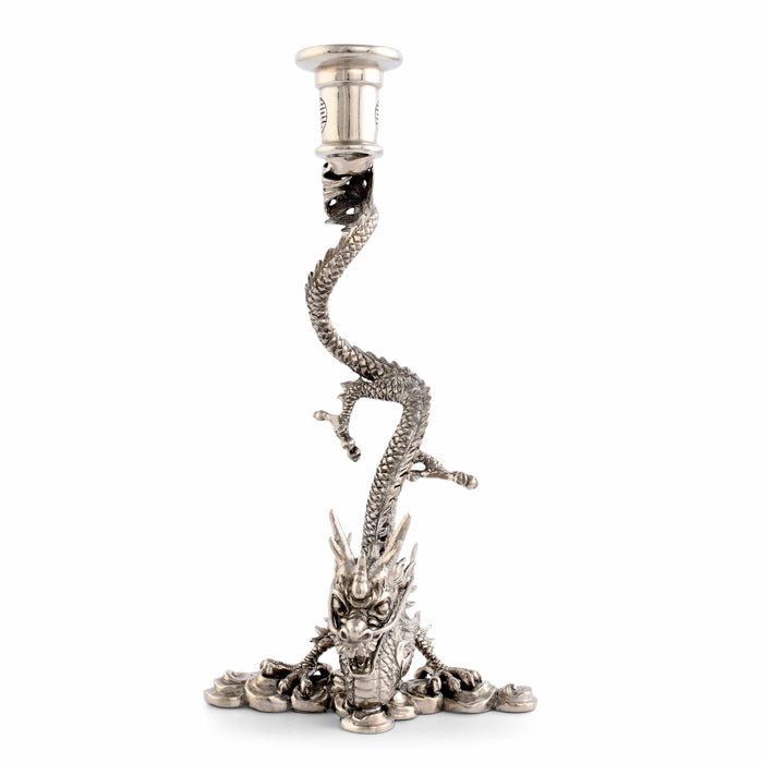 Dragon Pewter Candlestick