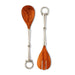 Vagabond House Equestrian Bit Wood Salad Server Set