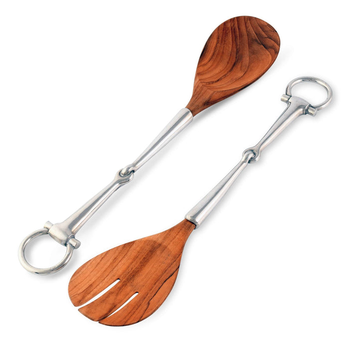 Bit Wood Salad Server Set