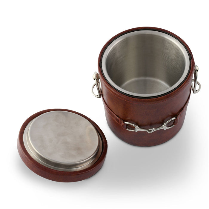 Equestrian Horse Bit Vegan Leather Ice Bucket