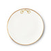 Vagabond House Equestrian Gold Bit Bone China Round Salad / Dessert Plate Gold Rim