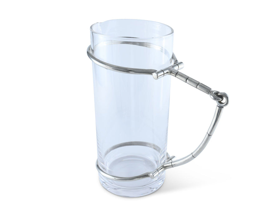 Horse Bit Glass Pitcher