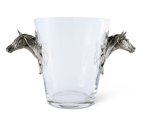 Vagabond House Equestrian Horse Head Glass Ice Bucket