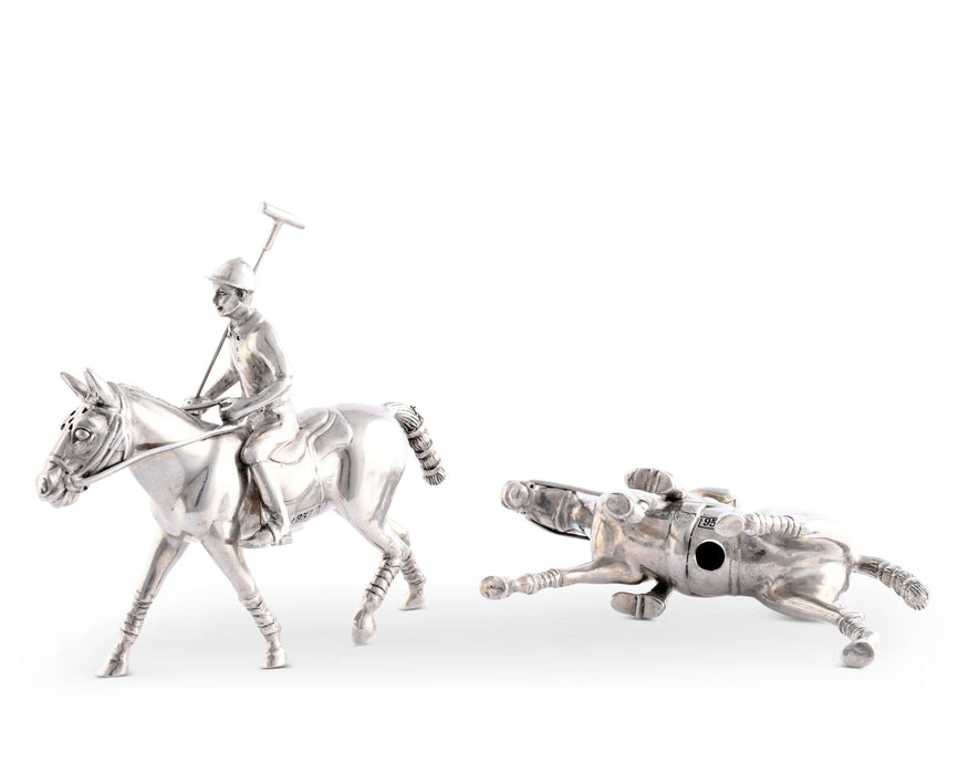 Pewter Polo Player Salt & Pepper Set