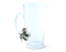 Vagabond House Farmer's Market Glass Pitcher Pewter Lemon Bouquet Handle