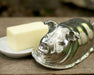 Vagabond House Garden Friends Happy Pig Butter Dish