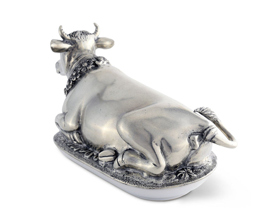 Vagabond House Garden Friends Mabel Cow Butter Dish