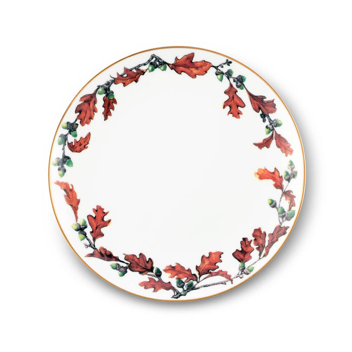 Norwood Acorn Bone China Round Salad Plate