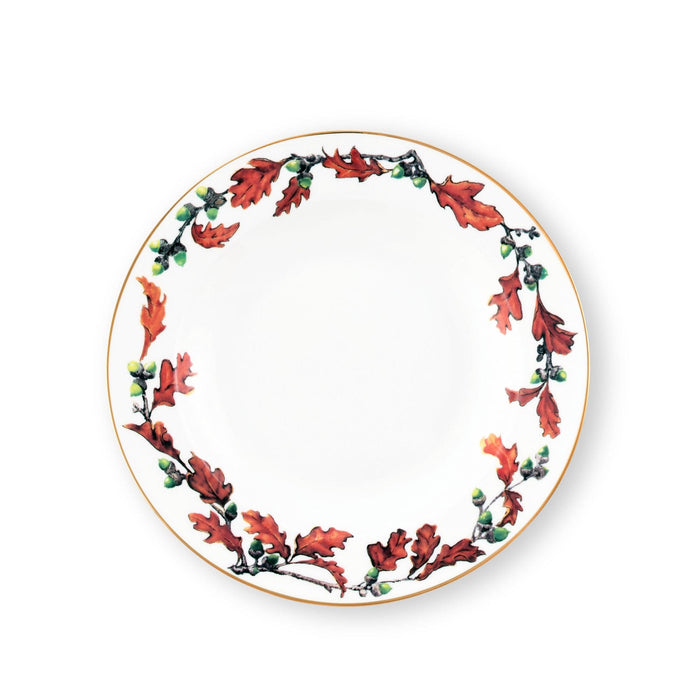 Norwood Acorn Pattern Bone China Soup Plate