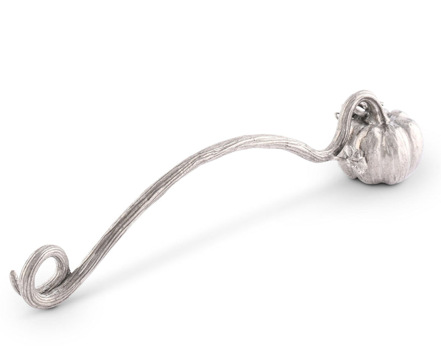 Vagabond House Harvest Pewter Pumpkin Candle Snuffer