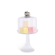 Vagabond House Harvest Pumpkin Knob Glass Covered Cake / Dessert Stand