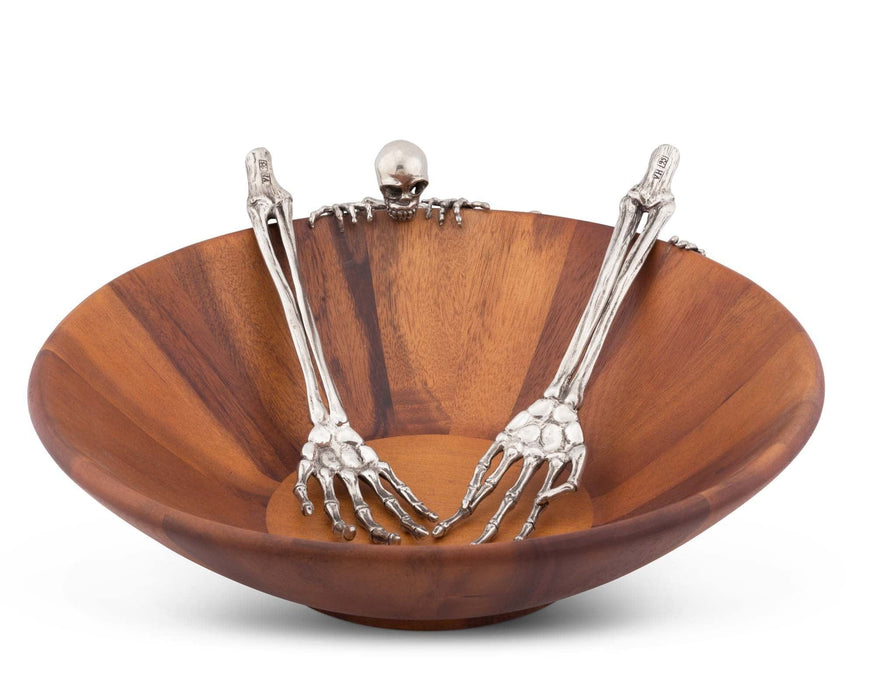 Vagabond House Holidays Skeleton Salad Bowl