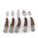 Vagabond House Lodge Style Composite Antler King Crown Flatware Set