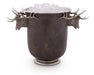 Vagabond House Lodge Style Elk Head Handle Bronze Ice Bucket