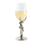 Vagabond House Lodge Style Gentleman Elk Wine Glass