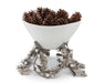 Vagabond House Majestic Forest Oak Leaf Acorn Centerpiece Porcelain Bowl