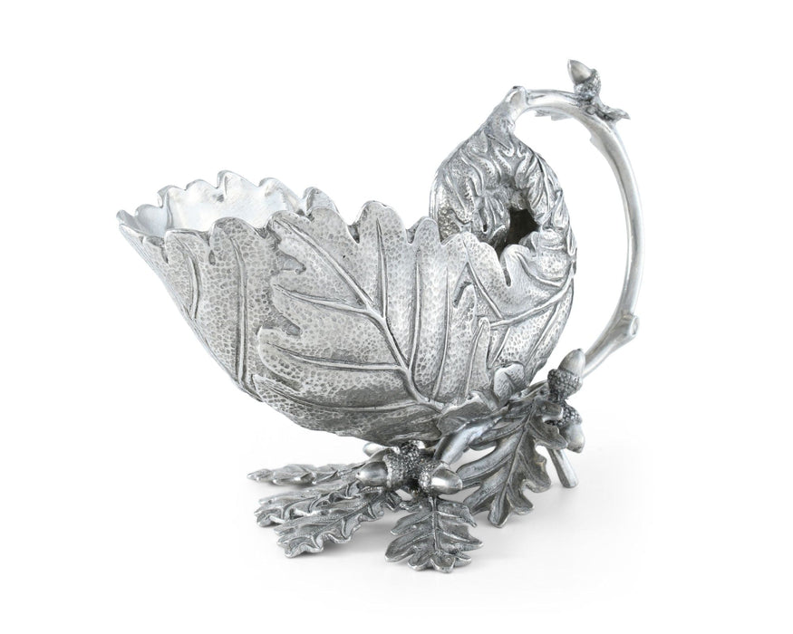 Pewter Oak Leaf Gravy Boat