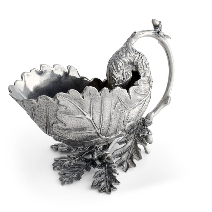 Pewter Oak Leaf Gravy Boat