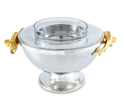 Vagabond House Medici Living Gold Sturgeon Caviar Server