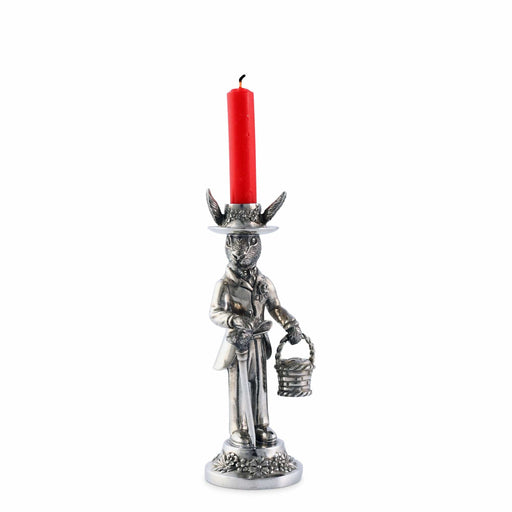 Vagabond House Morning Hunt Gentleman Hare Short Candlestick