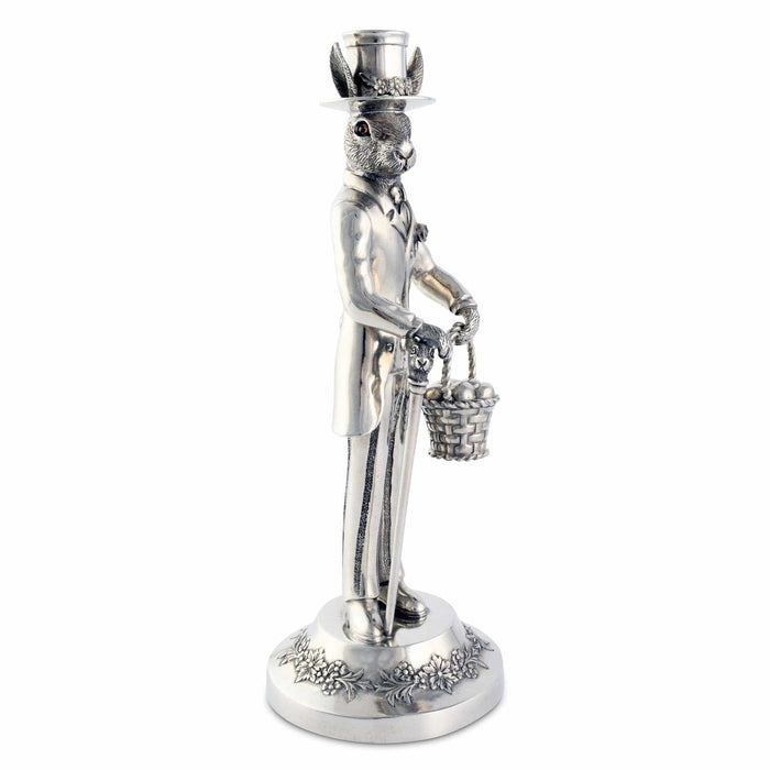 Gentleman Hare Tall Candlestick