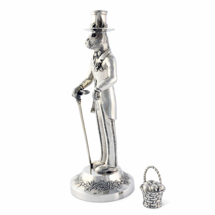 Gentleman Hare Tall Candlestick