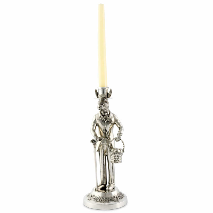 Gentleman Hare Tall Candlestick