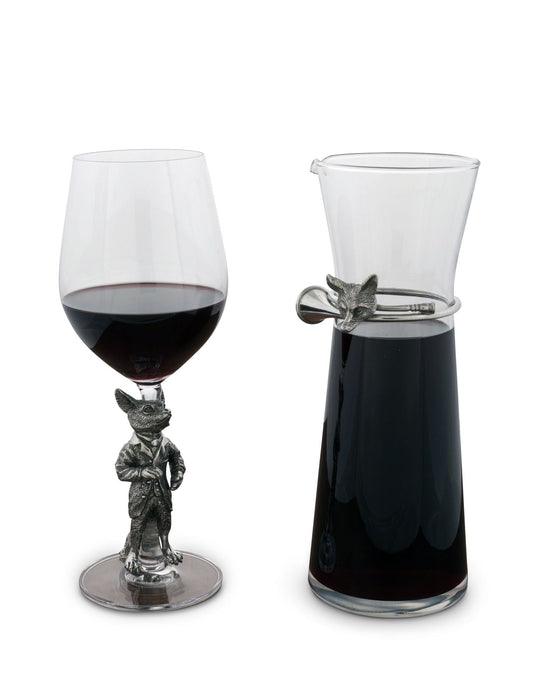 Hunting Dressed Fox Wine Glass