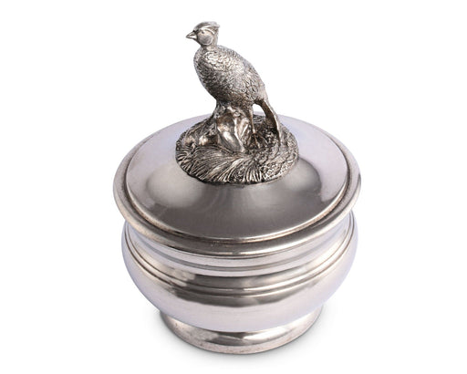 Vagabond House Morning Hunt Pewter Pheasant Sauce Bowl