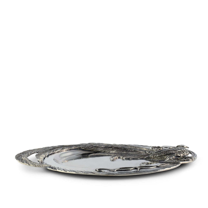 Pheasant Feather Oblong Tray