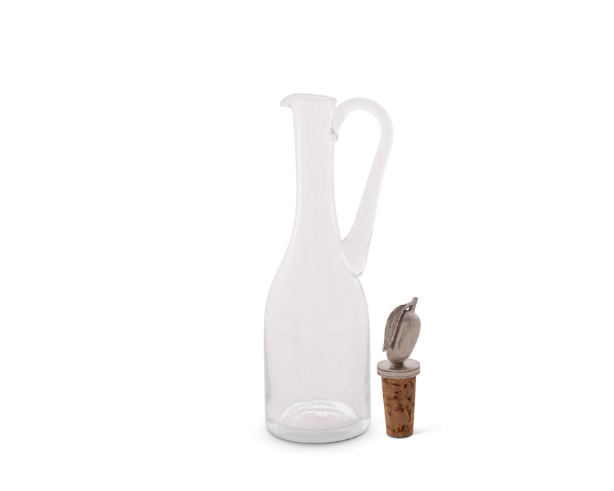 Vagabond House Olive Grove Cruet Bottle with Pewter Olive Head Cork Stopper