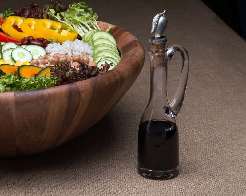 Vagabond House Olive Grove Cruet Bottle with Pewter Olive Head Cork Stopper