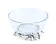 Vagabond House Olive Grove Olive Grove Glass & Pewter Bowl