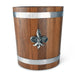 Vagabond House Provencal Fleur de lies Teak Ice Bucket - Steel insert