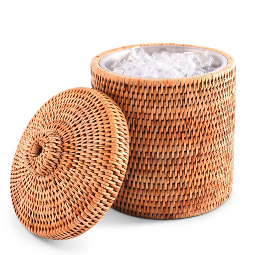 Vagabond House Replacement Hand Woven Wicker Rattan Ice Bucket