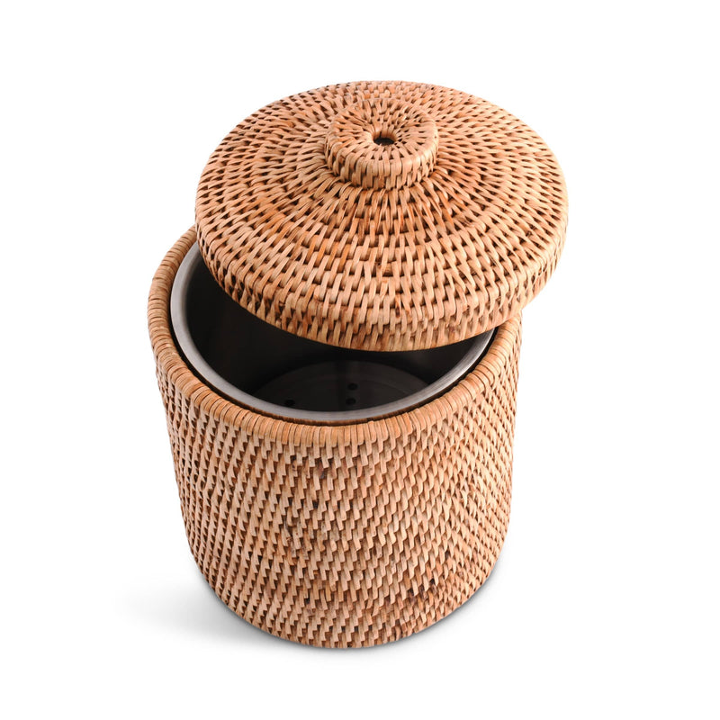 Vagabond House Replacement Hand Woven Wicker Rattan Ice Bucket